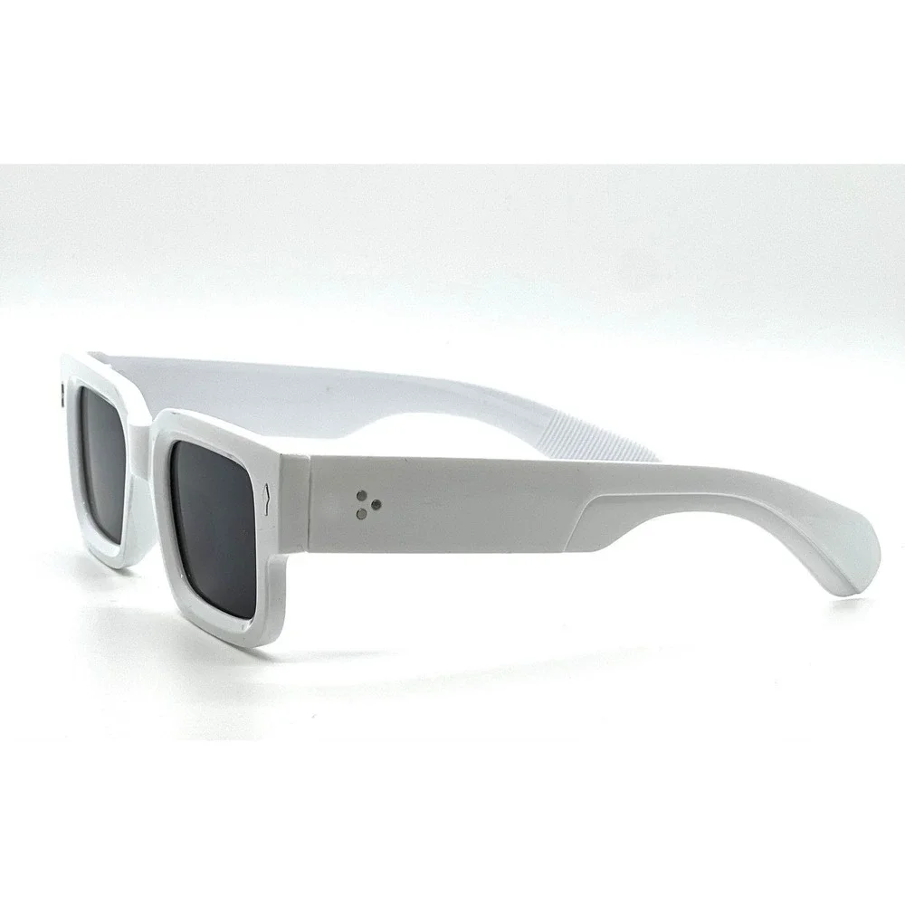White Square Frame Sunglasses Retro Fashion Bold Trendy Shades Gafas Lentes‎ Men